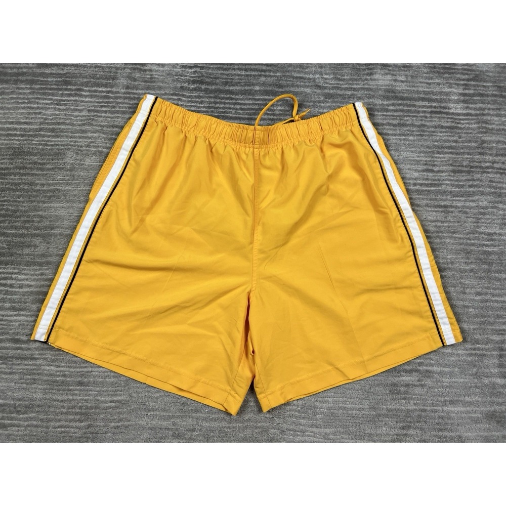 Saddlebred Sports Swimming Bottoms Trunks Mens‎ XL Yellow Mesh Lined